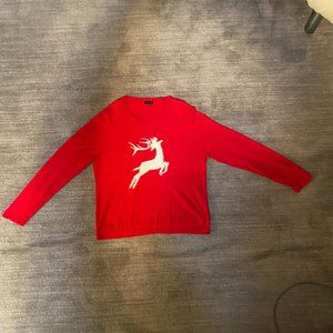Talbots XL Holiday Reindeer sweater